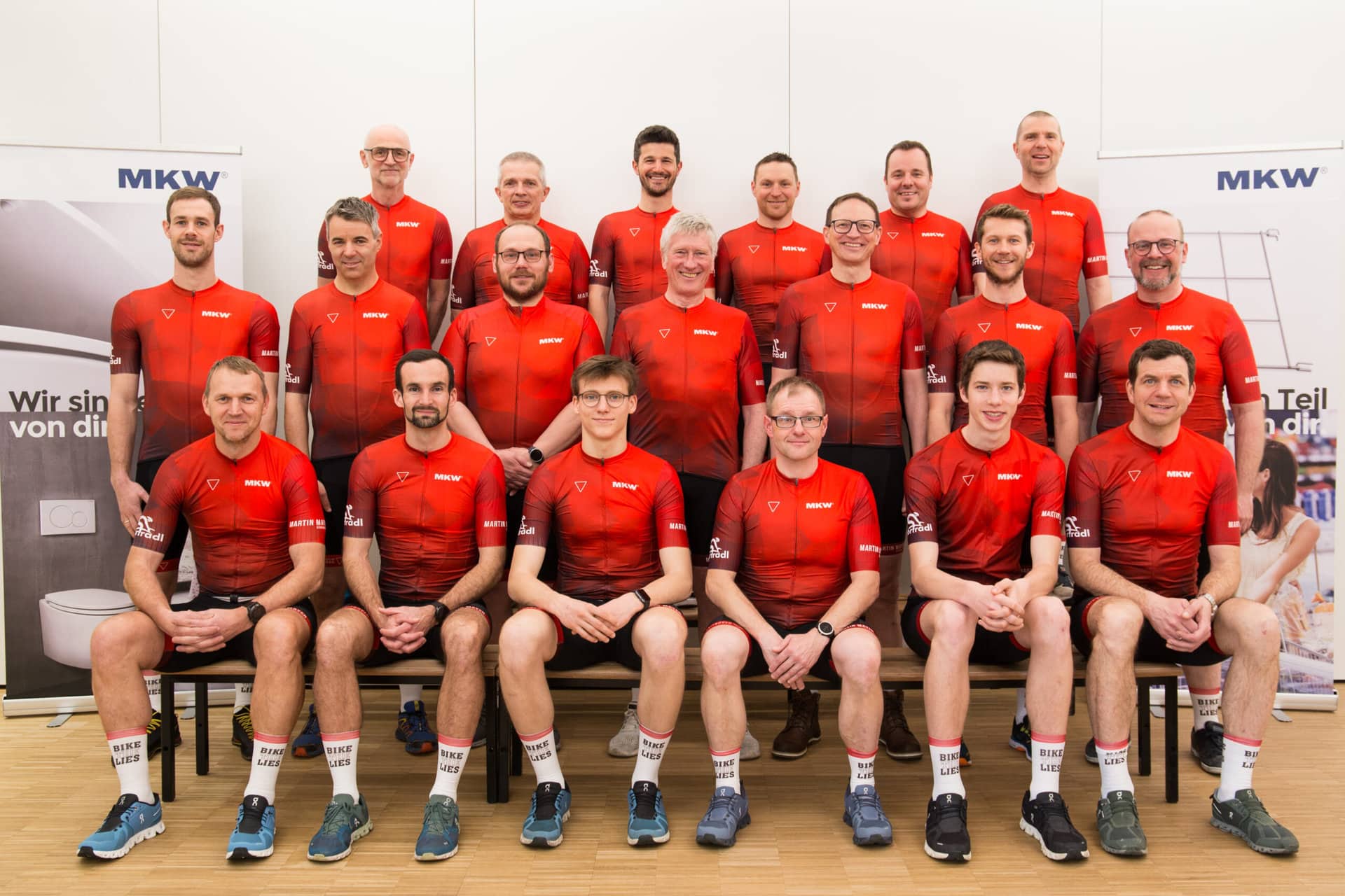 Mannschaft des RFV Weibern im Vereinsdress